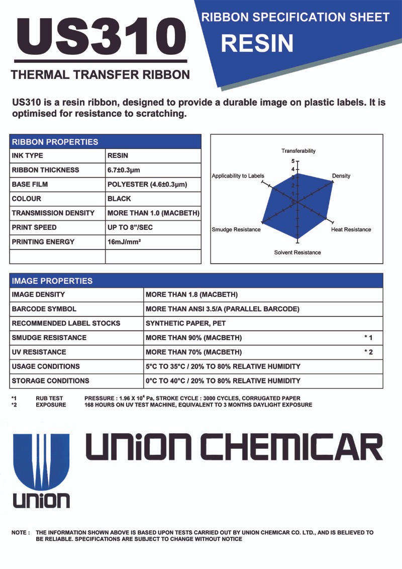 us310树脂碳带