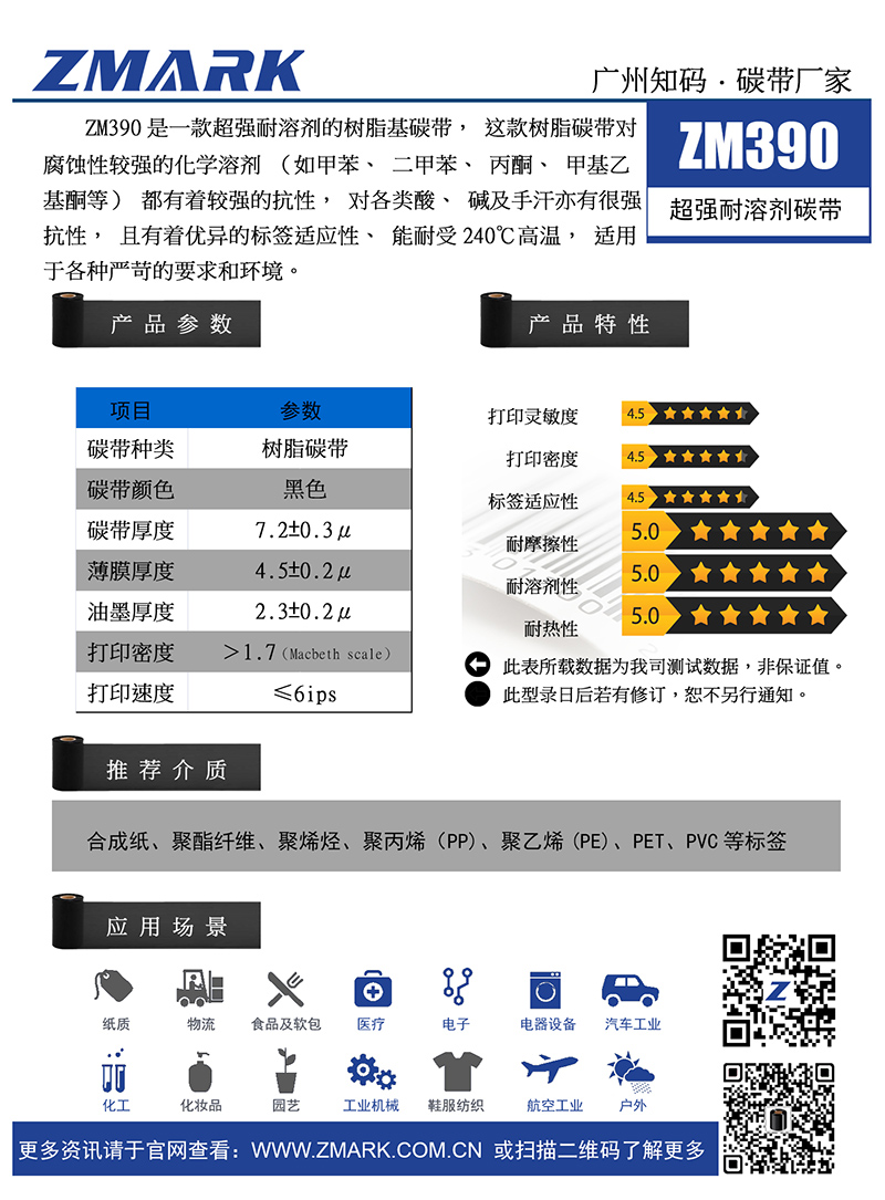 耐二甲苯碳带,耐溶剂碳带
